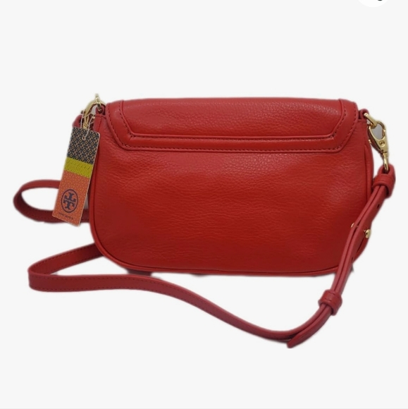 Tory Burch Cross Body Bag pebbled leather Red - Picture 3 of 10